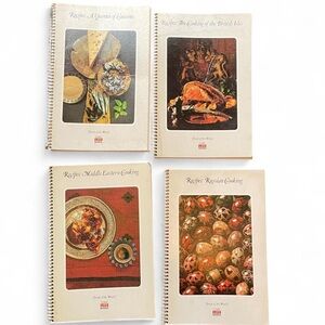 Set of Spiral-Bound Recipe Books